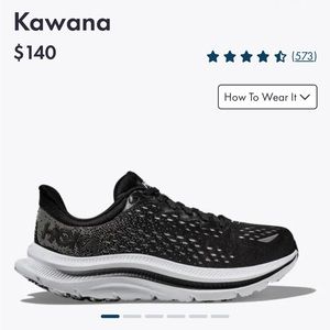 Hoka, size- 6.5, kawana, black and white